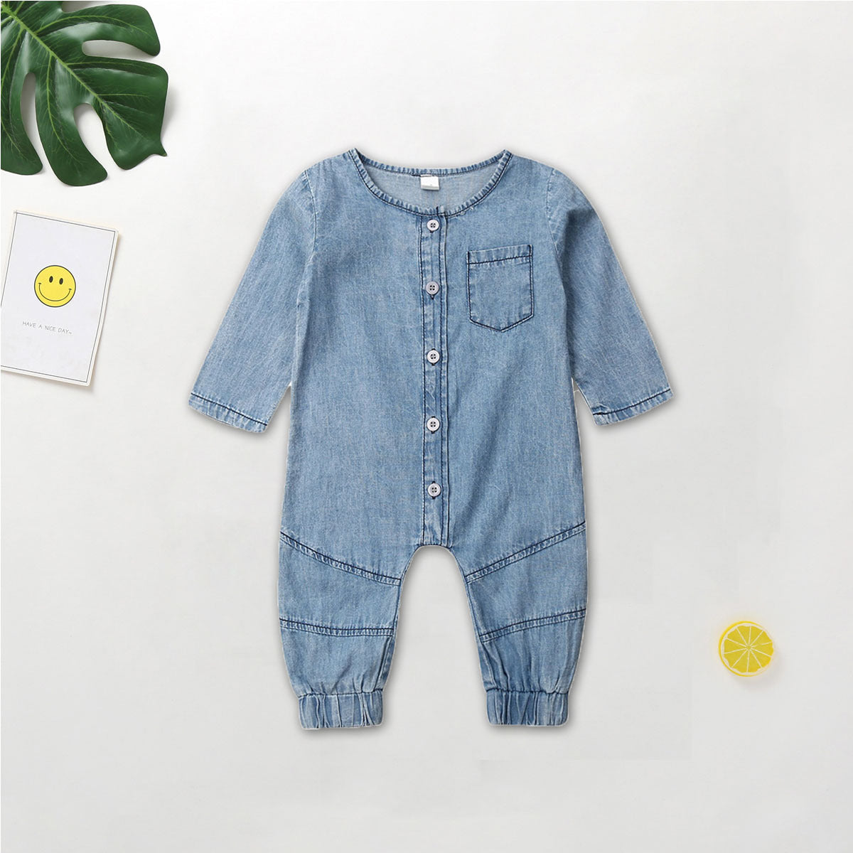 Baby Unisex Solid Color Jumpsuits Wholesale 22121646