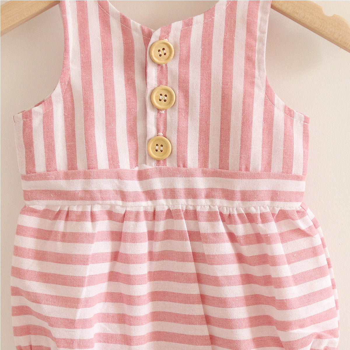 Baby Unisex Striped Rompers Wholesale 22121677