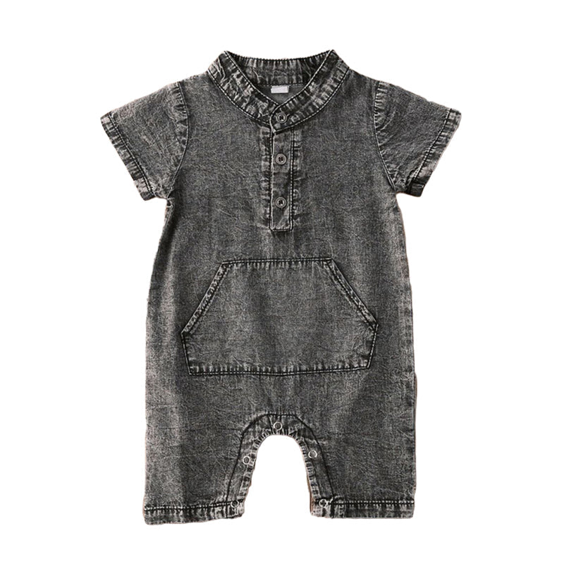 Baby Unisex Solid Color Jumpsuits Wholesale 22121682