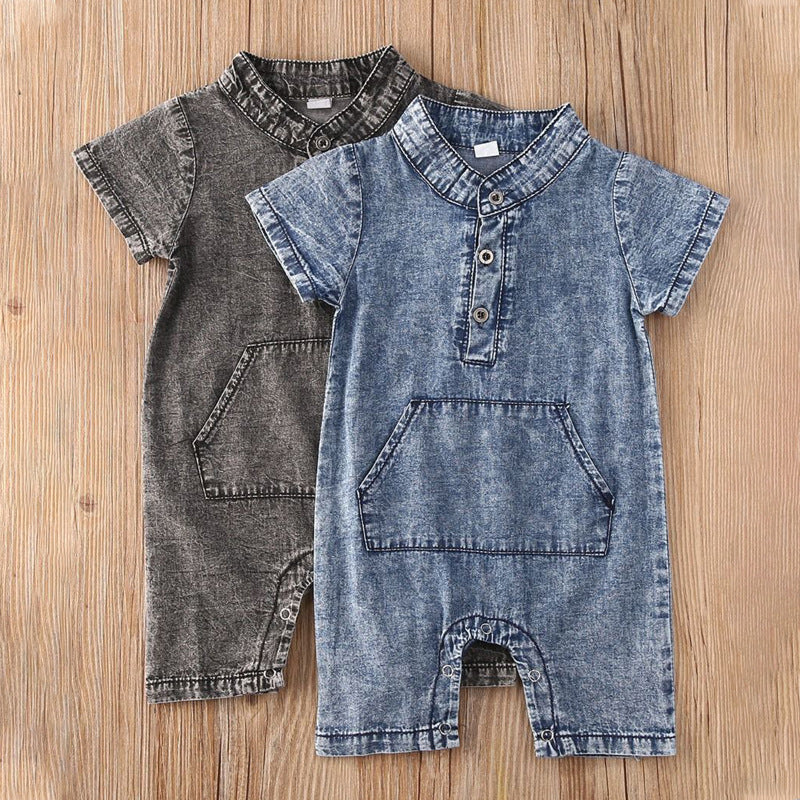 Baby Unisex Solid Color Jumpsuits Wholesale 22121682