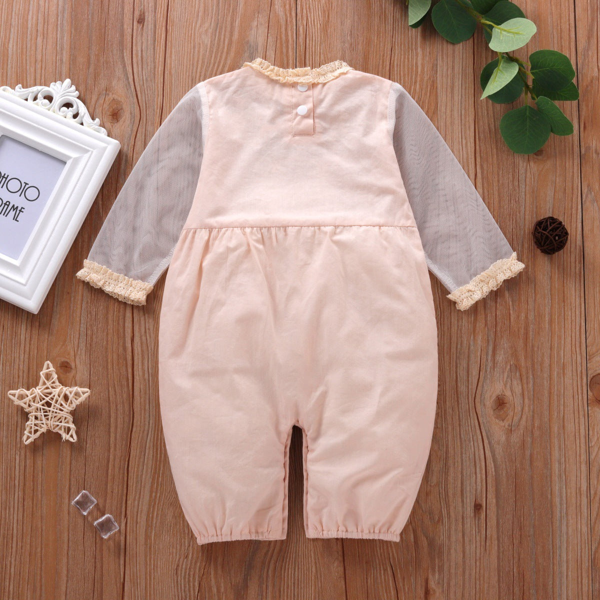 Baby Girls Lace Embroidered Jumpsuits Wholesale 22121692