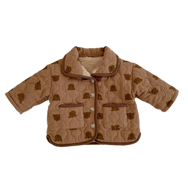 Baby Unisex Cartoon Print Jackets Outwears Wholesale 221220114