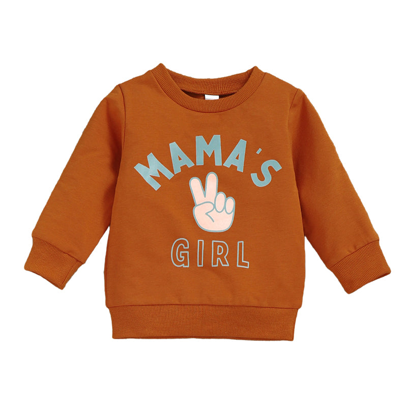 Baby Kid Girls Letters Cartoon Print Hoodies Swearshirts Wholesale 221220154