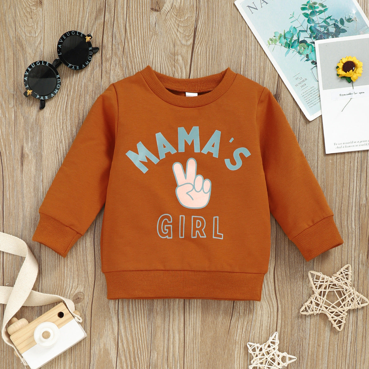 Baby Kid Girls Letters Cartoon Print Hoodies Swearshirts Wholesale 221220154