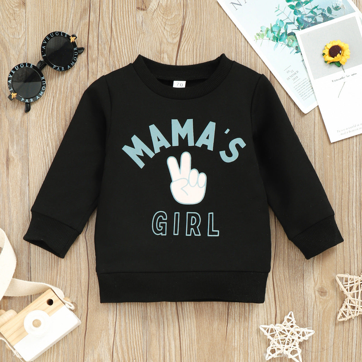 Baby Kid Girls Letters Cartoon Print Hoodies Swearshirts Wholesale 221220154