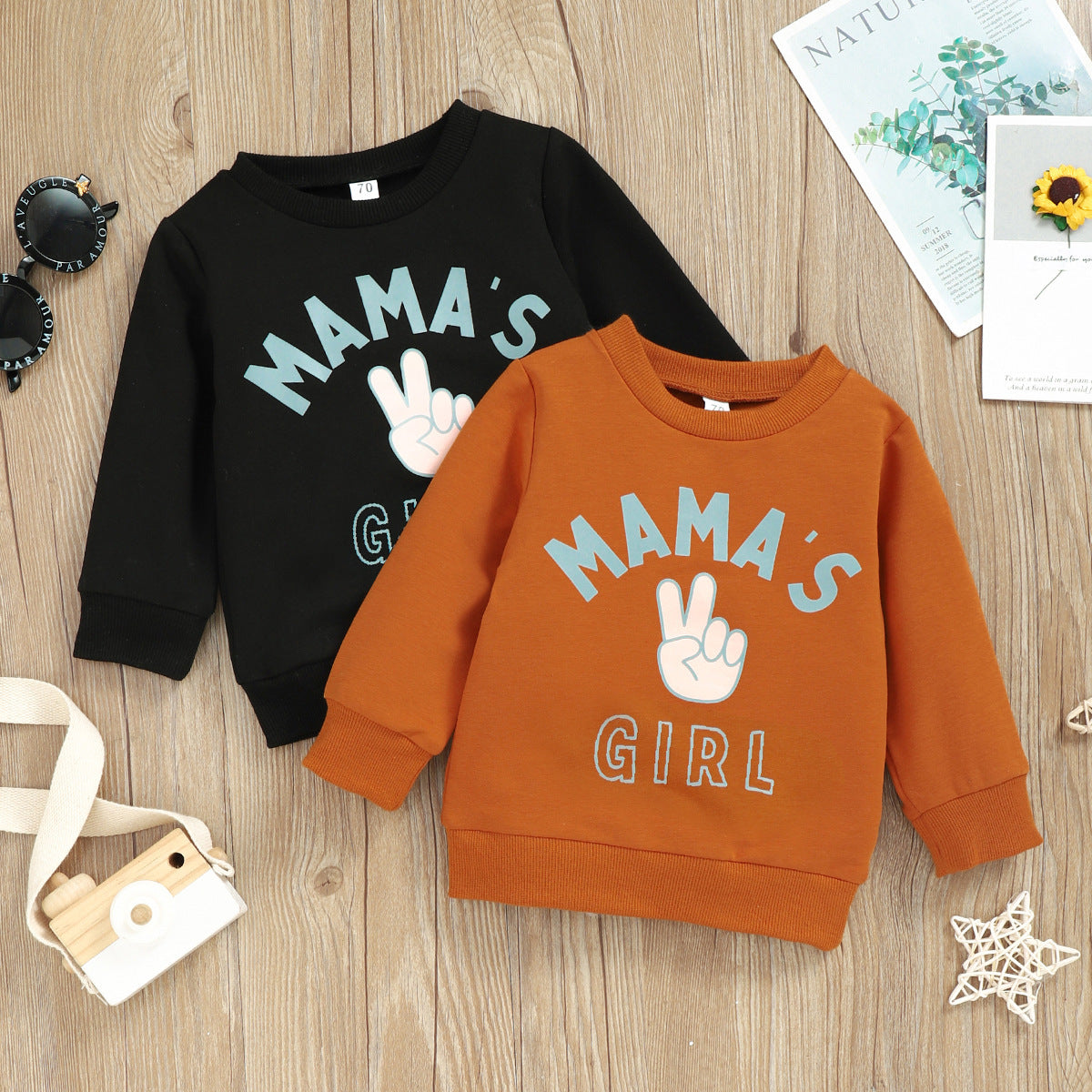 Baby Kid Girls Letters Cartoon Print Hoodies Swearshirts Wholesale 221220154