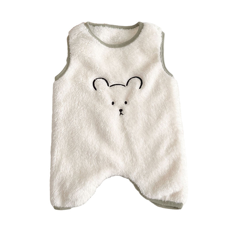 Baby Unisex Animals Cartoon Embroidered Sleepwears Wholesale 221220163