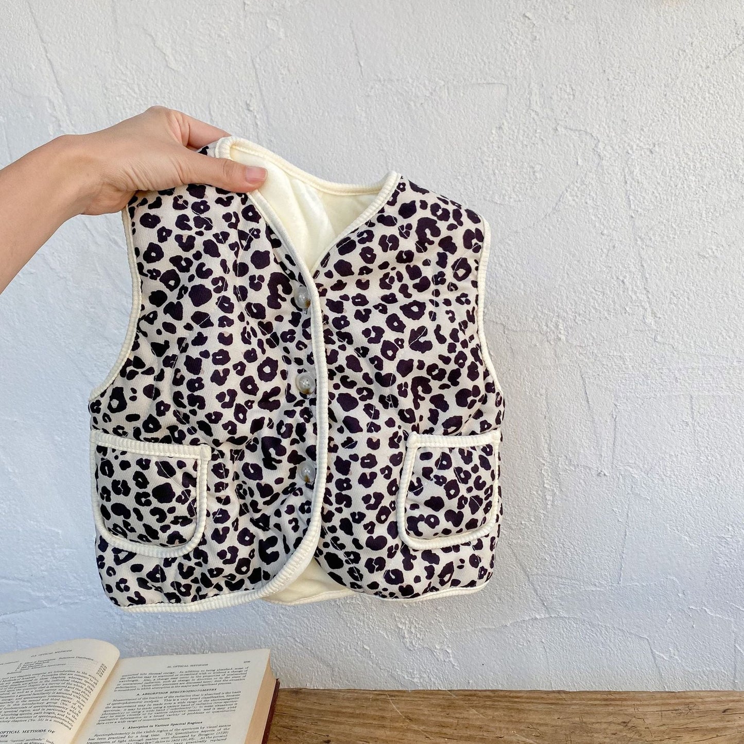 Baby Unisex Flower Leopard Print Vests Waistcoats Wholesale 221220184