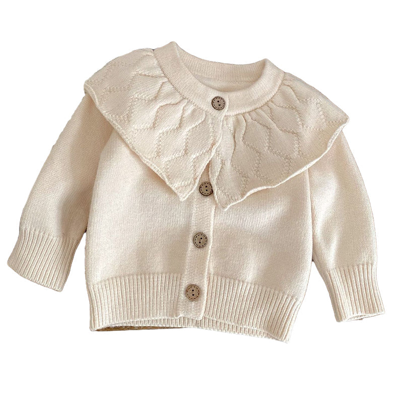 Baby Girls Solid Color Cardigan Wholesale 221220195