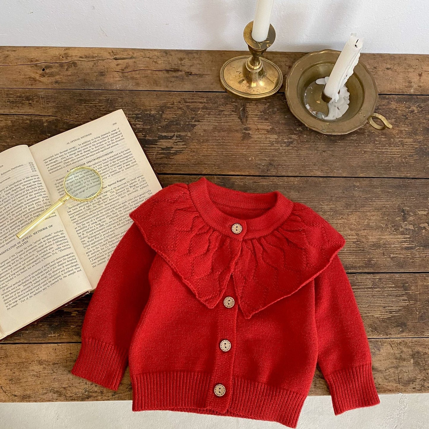 Baby Girls Solid Color Cardigan Wholesale 221220195