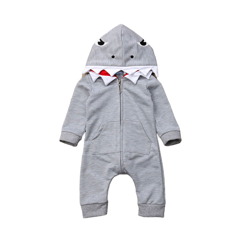 Baby Boys Cartoon Embroidered Jumpsuits Wholesale 22122042