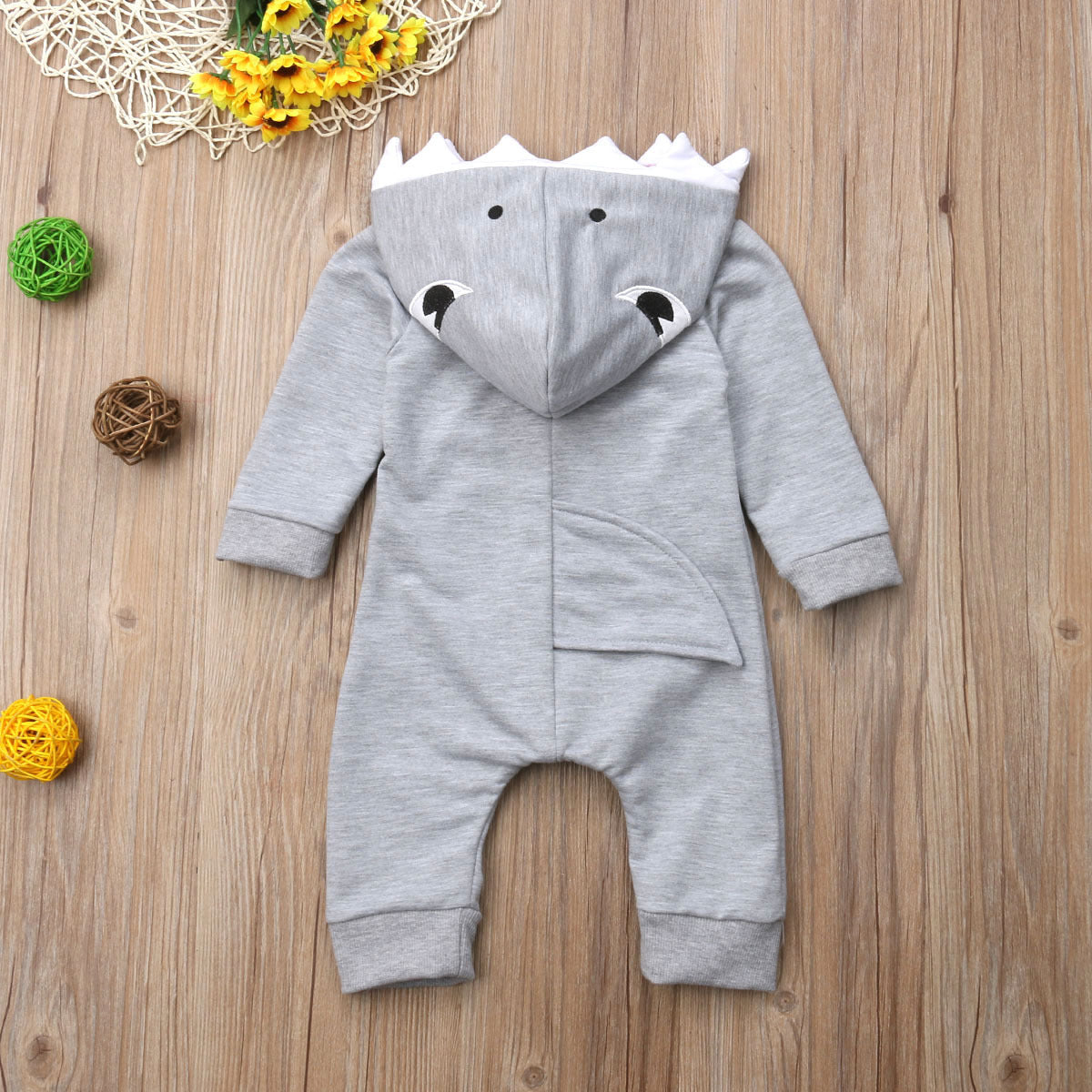 Baby Boys Cartoon Embroidered Jumpsuits Wholesale 22122042