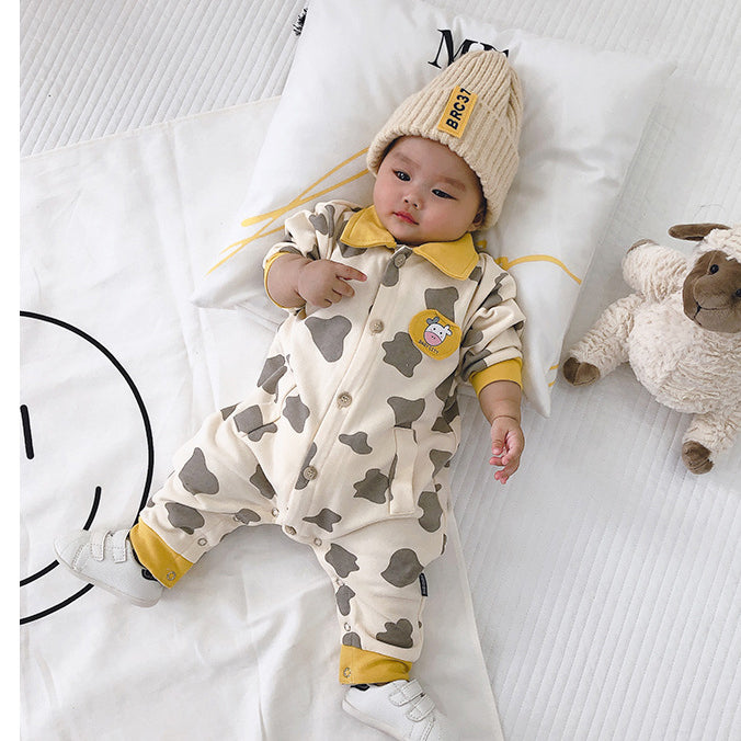 Baby Unisex Cow Jumpsuits Wholesale 22122104