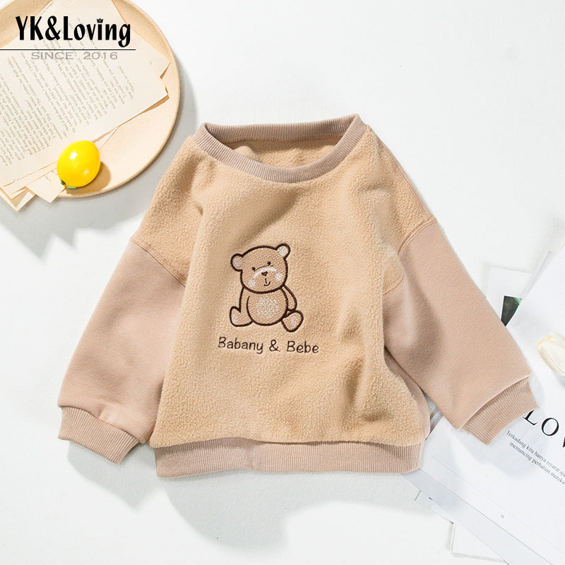 Baby Kid Unisex Cartoon Embroidered Hoodies Swearshirts Wholesale 221221109