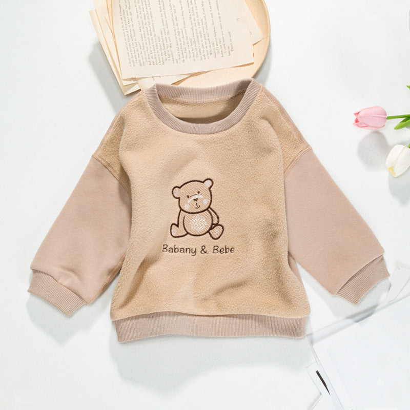 Baby Kid Unisex Cartoon Embroidered Hoodies Swearshirts Wholesale 221221109