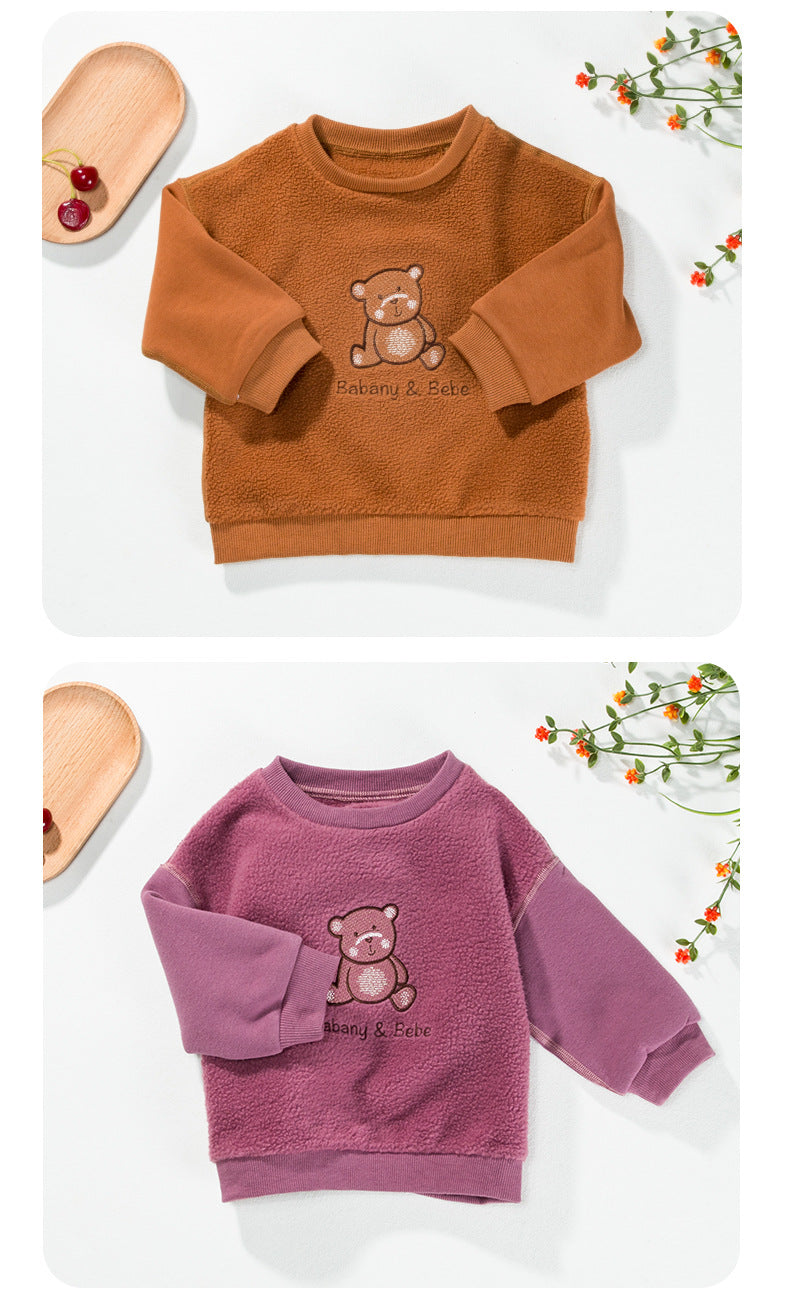 Baby Kid Unisex Cartoon Embroidered Hoodies Swearshirts Wholesale 221221109