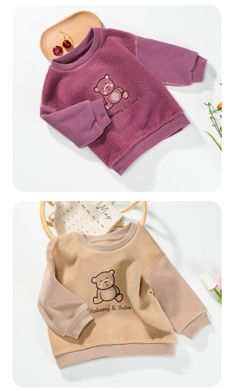 Baby Kid Unisex Cartoon Embroidered Hoodies Swearshirts Wholesale 221221109