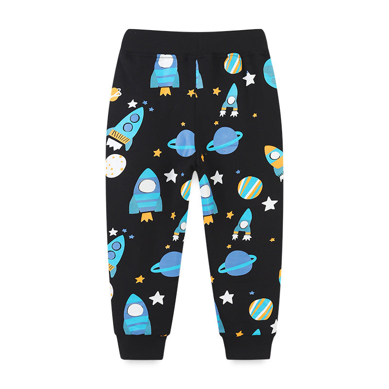 Baby Kid Boys Cartoon Print Pants Wholesale 221221140