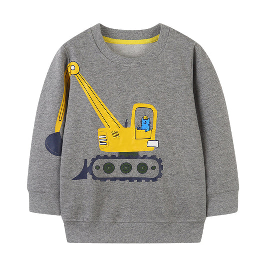 Baby Kid Boys Car Cartoon Print Hoodies Swearshirts Wholesale 221221159