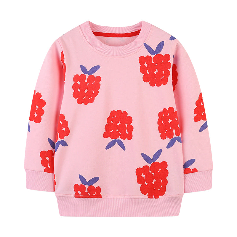 Baby Kid Girls Cartoon Print Hoodies Swearshirts Wholesale 221221185