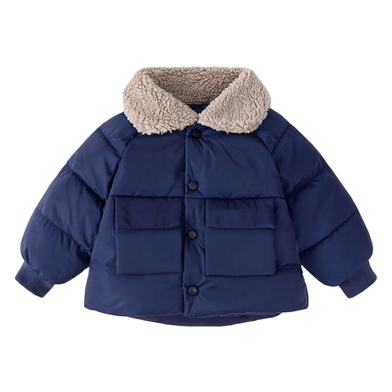 Baby Kid Unisex Solid Color Jackets Outwears Wholesale 221221199