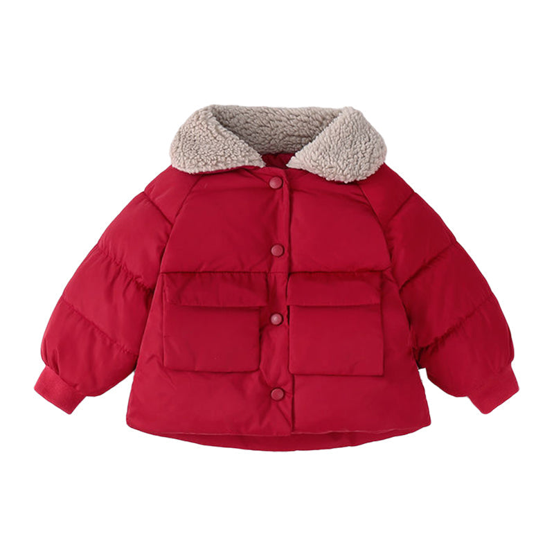 Baby Kid Unisex Solid Color Jackets Outwears Wholesale 221221199