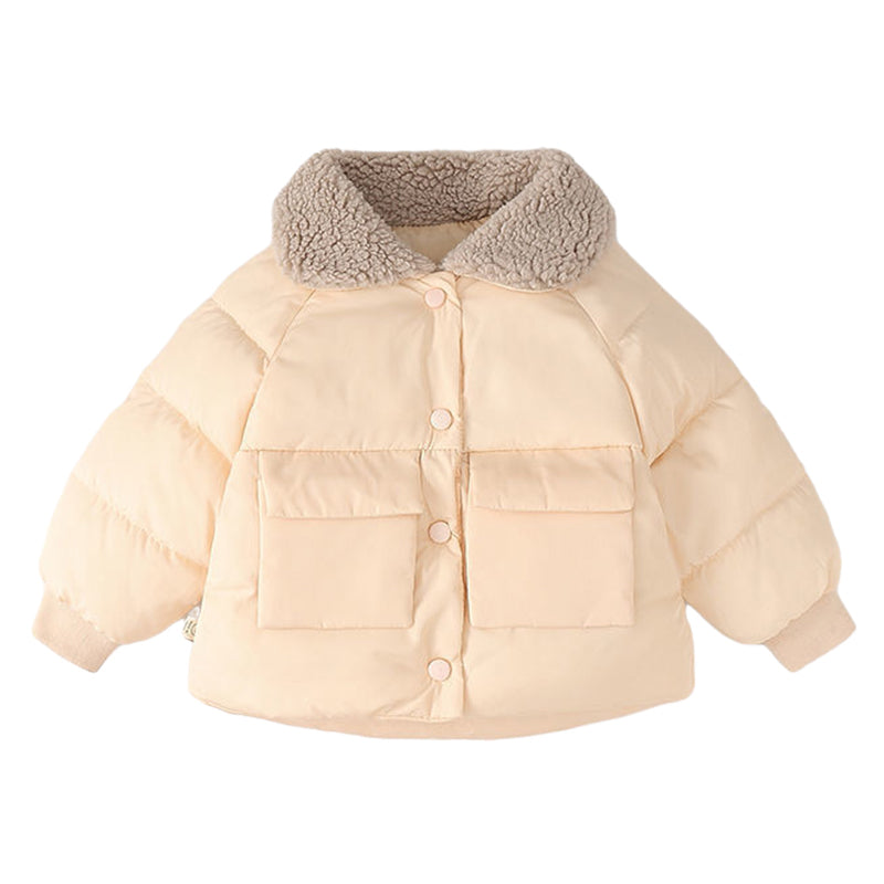 Baby Kid Unisex Solid Color Jackets Outwears Wholesale 221221199