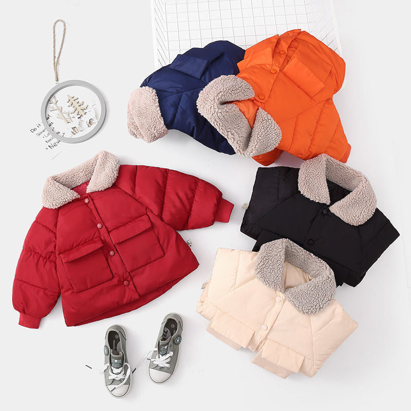 Baby Kid Unisex Solid Color Jackets Outwears Wholesale 221221199