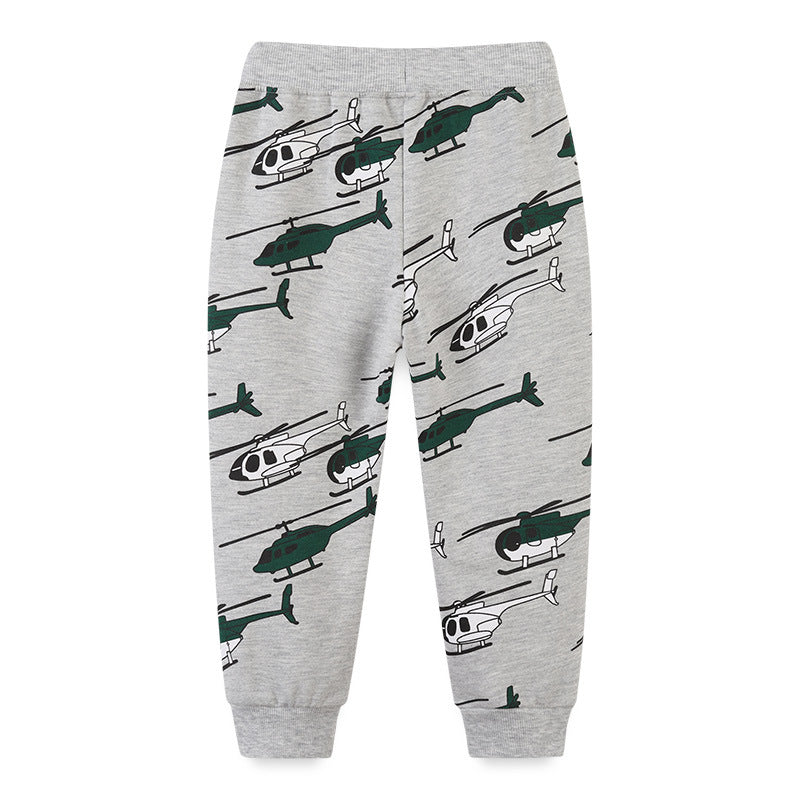 Baby Kid Boys Cartoon Print Pants Wholesale 22122121