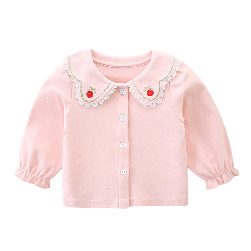 Baby Kid Girls Embroidered Tops Wholesale 221221303