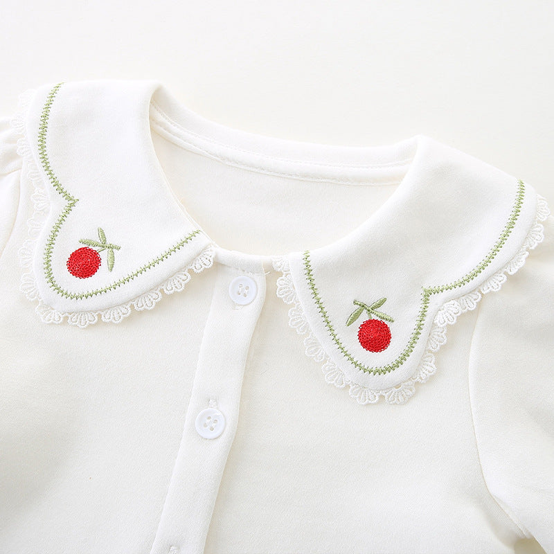 Baby Kid Girls Embroidered Tops Wholesale 221221303