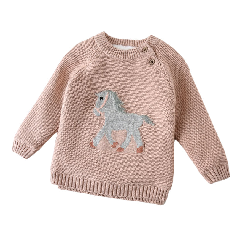 Baby Kid Girls Animals Sweaters Wholesale 22122602