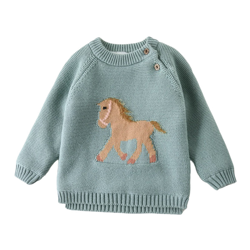 Baby Kid Unisex Animals Cartoon Crochet Sweaters Wholesale 22122603