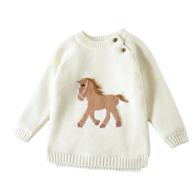 Baby Kid Unisex Animals Cartoon Crochet Sweaters Wholesale 22122603