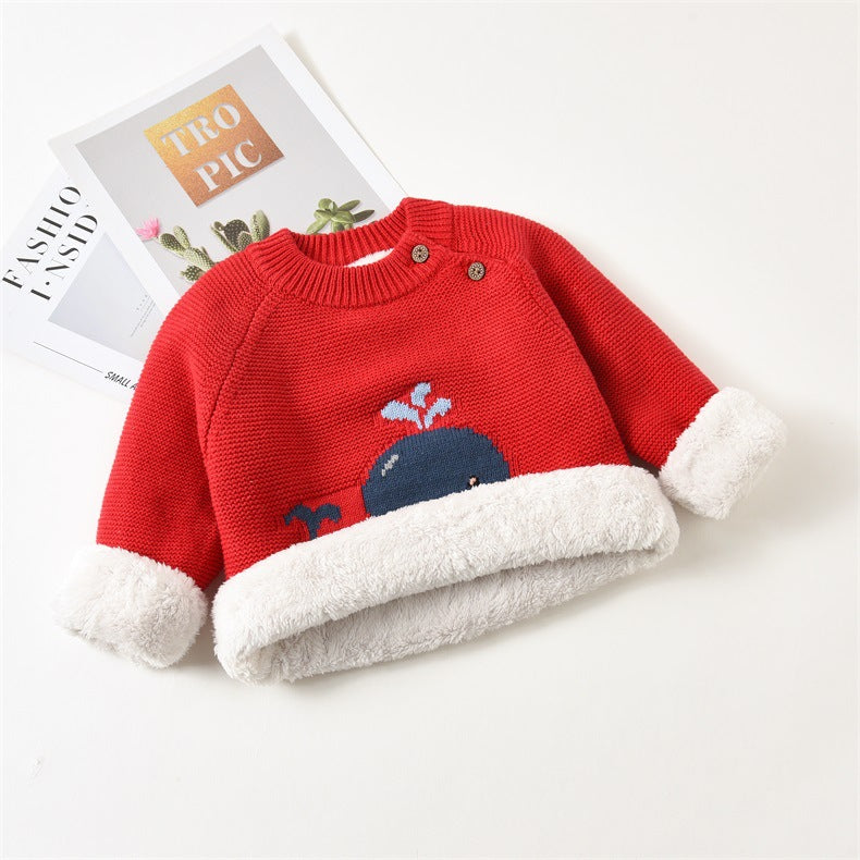 Baby Kid Unisex Animals Cartoon Crochet Sweaters Wholesale 22122603