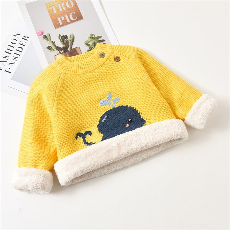 Baby Kid Unisex Animals Cartoon Crochet Sweaters Wholesale 22122603