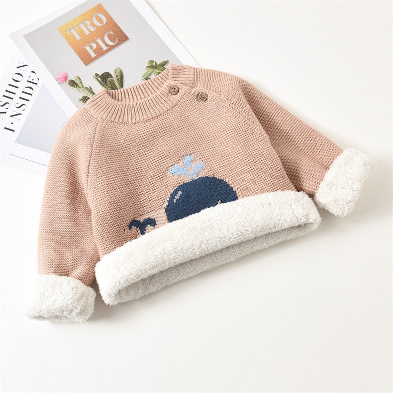 Baby Kid Unisex Animals Cartoon Crochet Sweaters Wholesale 22122603