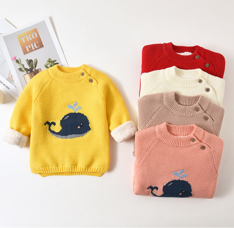 Baby Kid Unisex Animals Cartoon Crochet Sweaters Wholesale 22122603