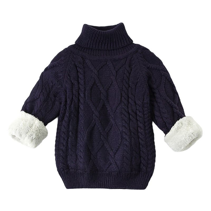 Baby Kid Girls Solid Color Sweaters Knitwear Wholesale 22122605