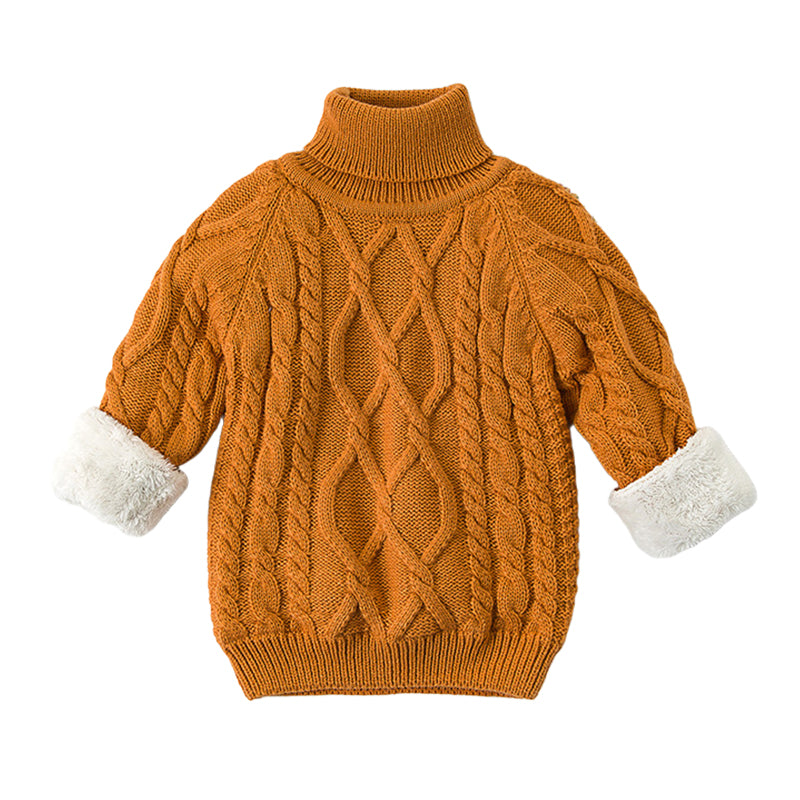 Baby Kid Girls Solid Color Sweaters Knitwear Wholesale 22122605