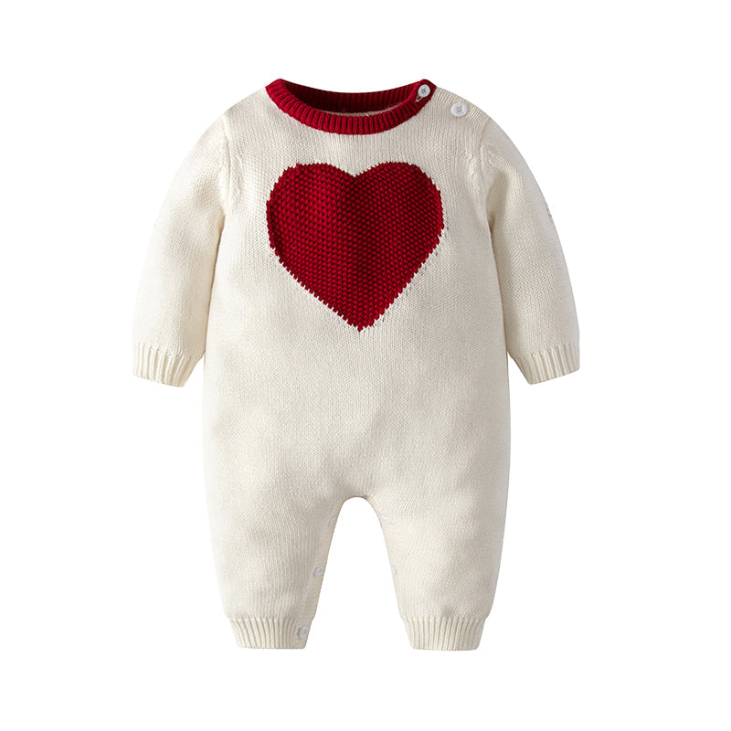 Baby Girls Love heart Crochet Jumpsuits Wholesale 22122607