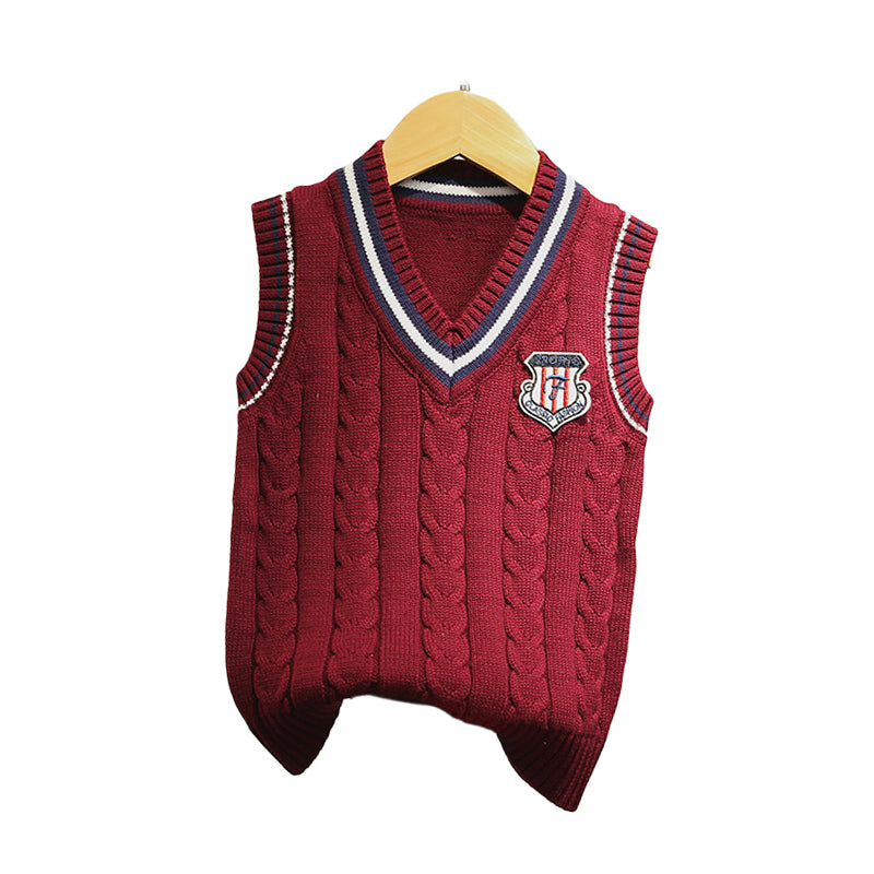 Kid Big Kid Unisex Solid Color Vests Waistcoats Knitwear Wholesale 22122612