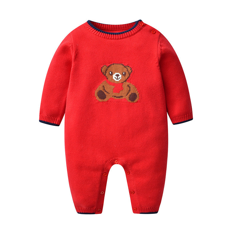 Baby Unisex Cartoon Crochet Jumpsuits Wholesale 221226140