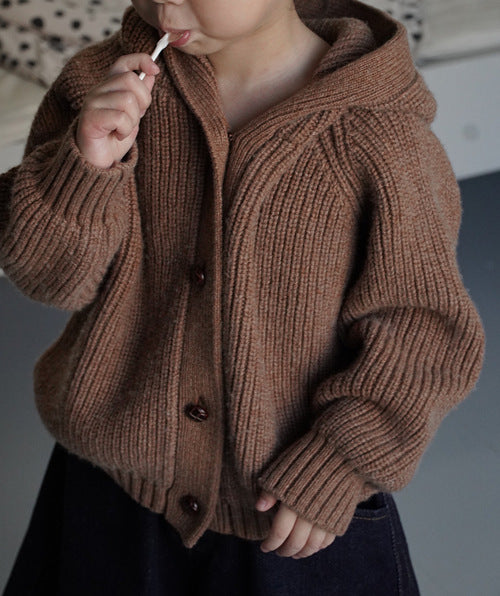 Baby Kid Unisex Solid Color Crochet Cardigan Wholesale 221226233