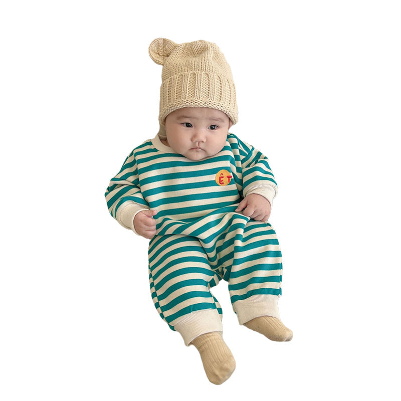 Baby Unisex Striped Jumpsuits Wholesale 221226243