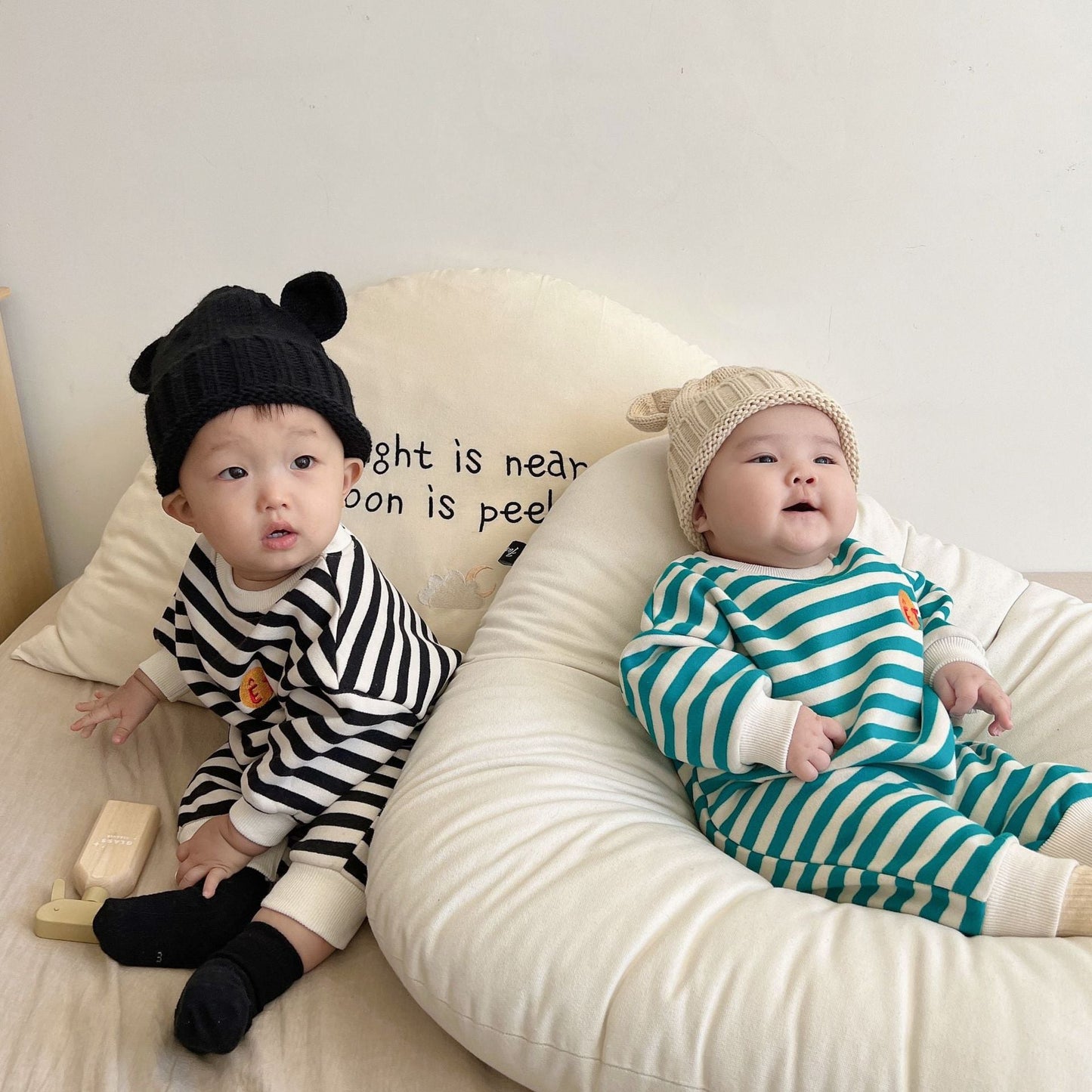 Baby Unisex Striped Jumpsuits Wholesale 221226243