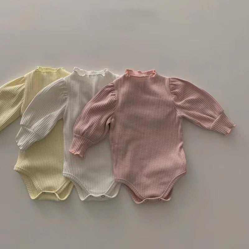 Baby Girls Solid Color Rompers Wholesale 221226421