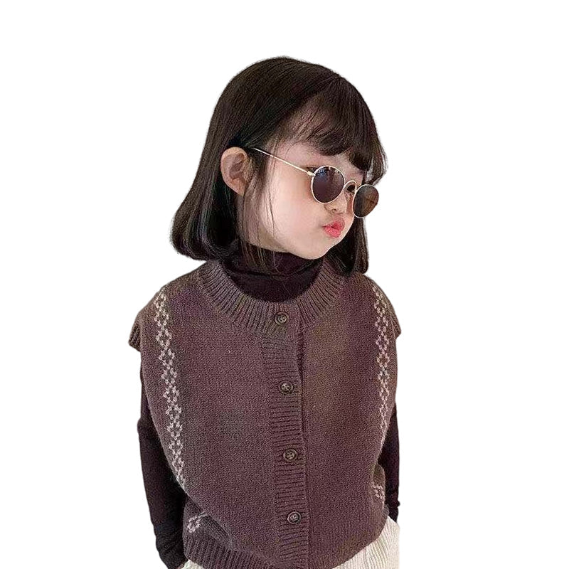 Baby Kid Girls Solid Color Vests Waistcoats Wholesale 22122646