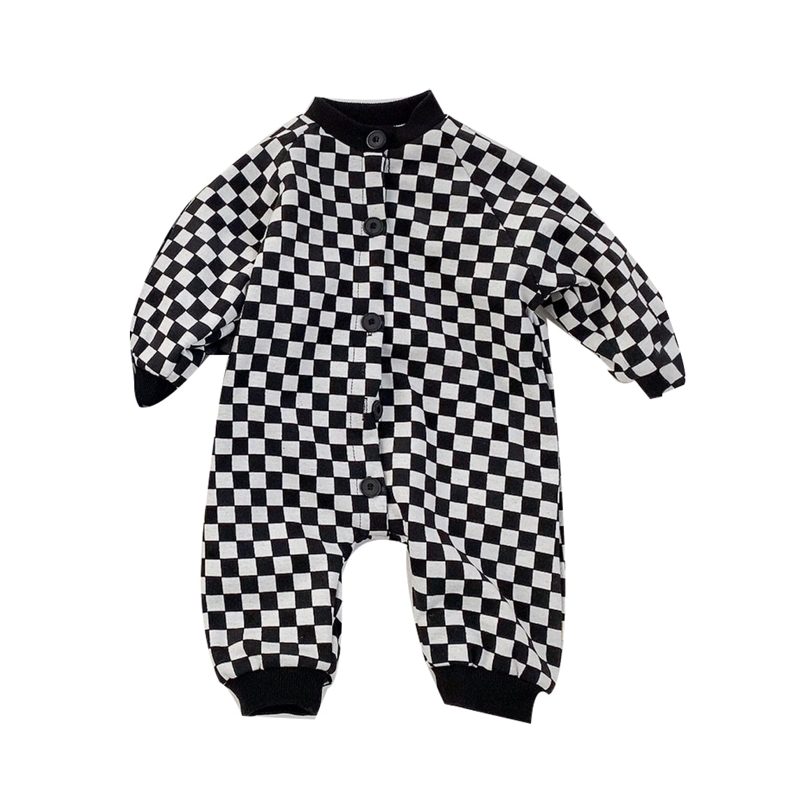 Baby Unisex Checked Jumpsuits Wholesale 22122677