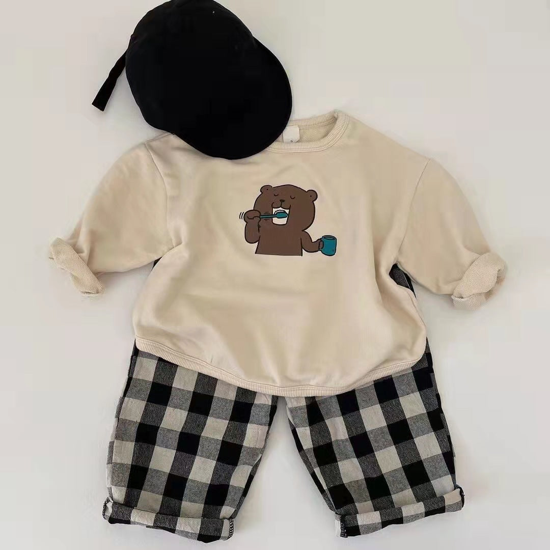 Baby Kid Unisex Animals Cartoon Print Hoodies Swearshirts Wholesale 22122680